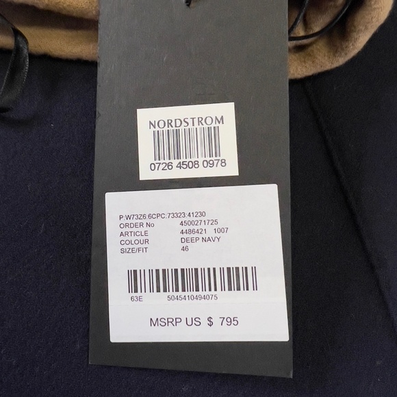 BURBERRY | Wool Pencil Skirt - Navy & Camel/Tan NWT - Picture 9 of 14